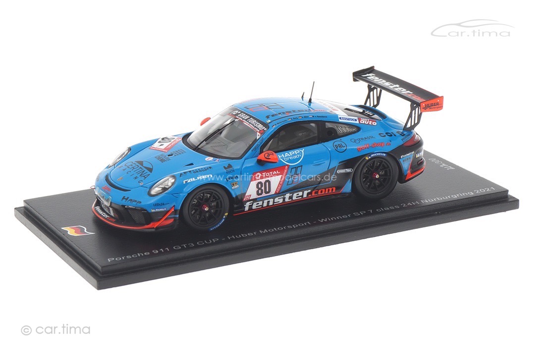 Porsche 911 GT3 Cup Class winner 24h Nürburgring 2021 Berg/Mies/Wehrmann Spark 1:43 SG769