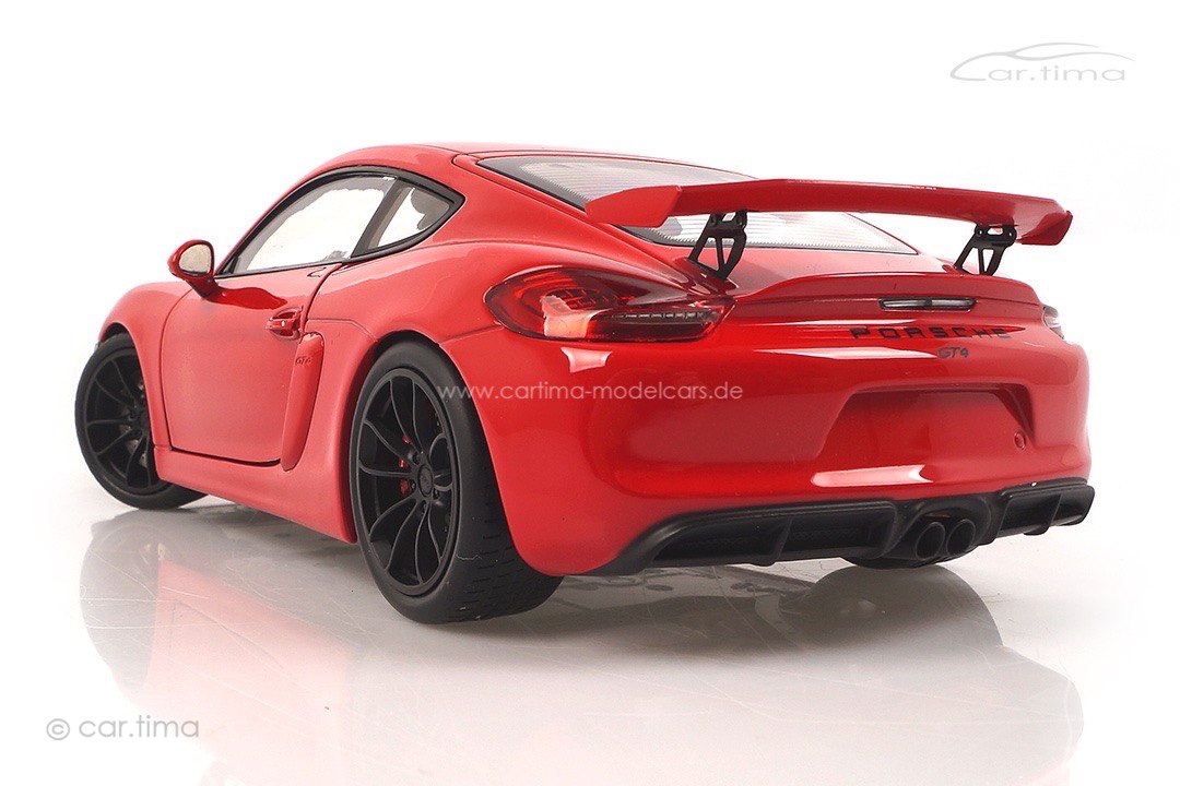 Porsche Cayman (981) GT4 Indischrot Schuco 1:18 450040300