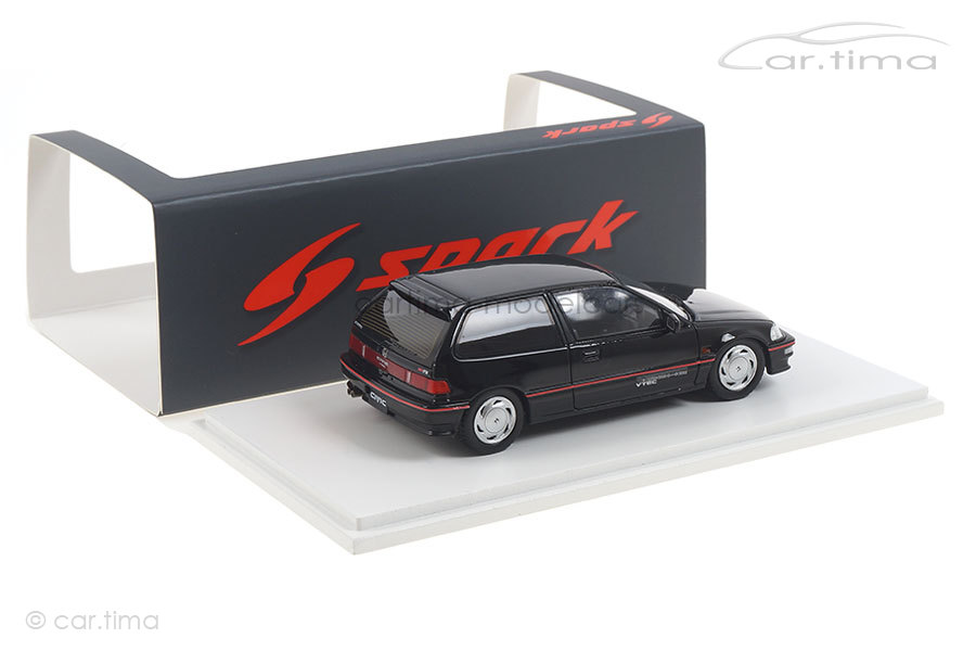 Honda Civic EF9 SiR schwarz Spark 1:43 S5452 Honda Civic EF9 SiR schwarz Spark 1:43 S5452
