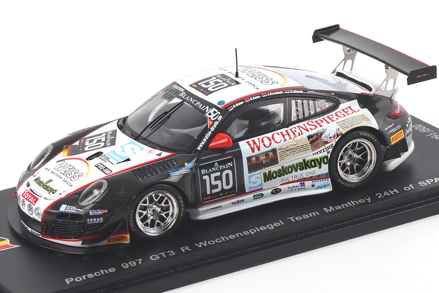 Porsche 911 (997 II) GT3 R 24h Spa 2014 Menzel/Krumbach/Kainz/Weiss Spark 1:43 SB101 Porsche 911 (997 II) GT3 R 24h Spa 2014 Menzel/Krumbach/Kainz/Weiss Spark 1:43 SB101