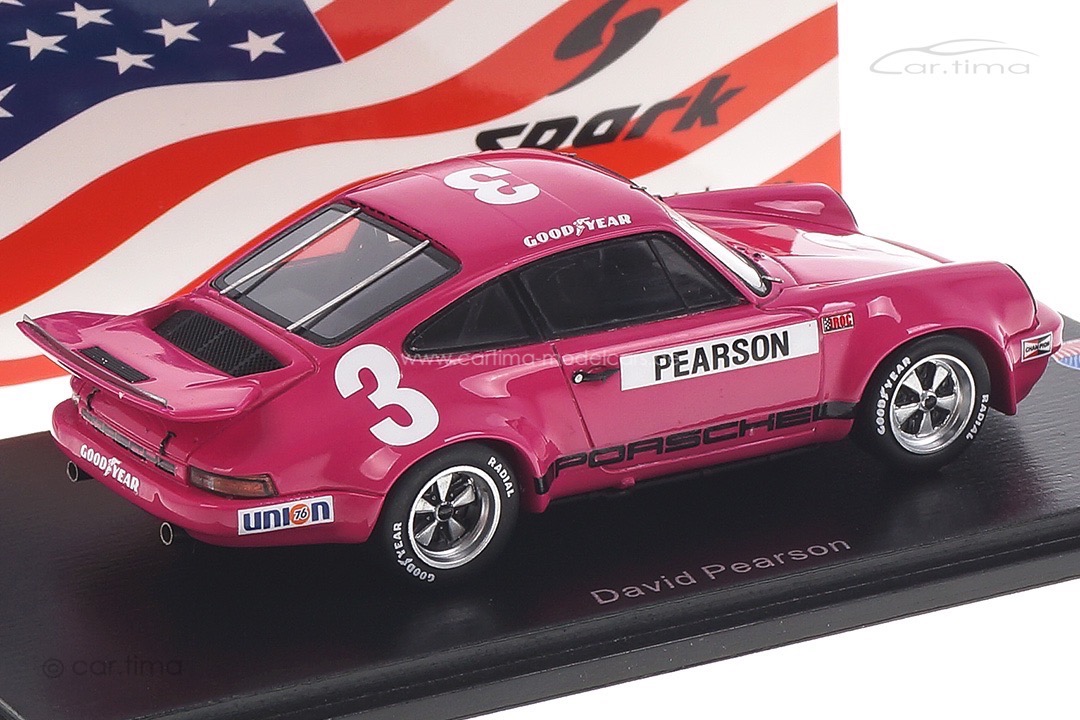 Porsche 911 RS 3.0 IROC Daytona 1974 David Pearson Spark 1:43 US144 Porsche 911 RS 3.0 IROC Daytona 1974 David Pearson Spark 1:43 US144