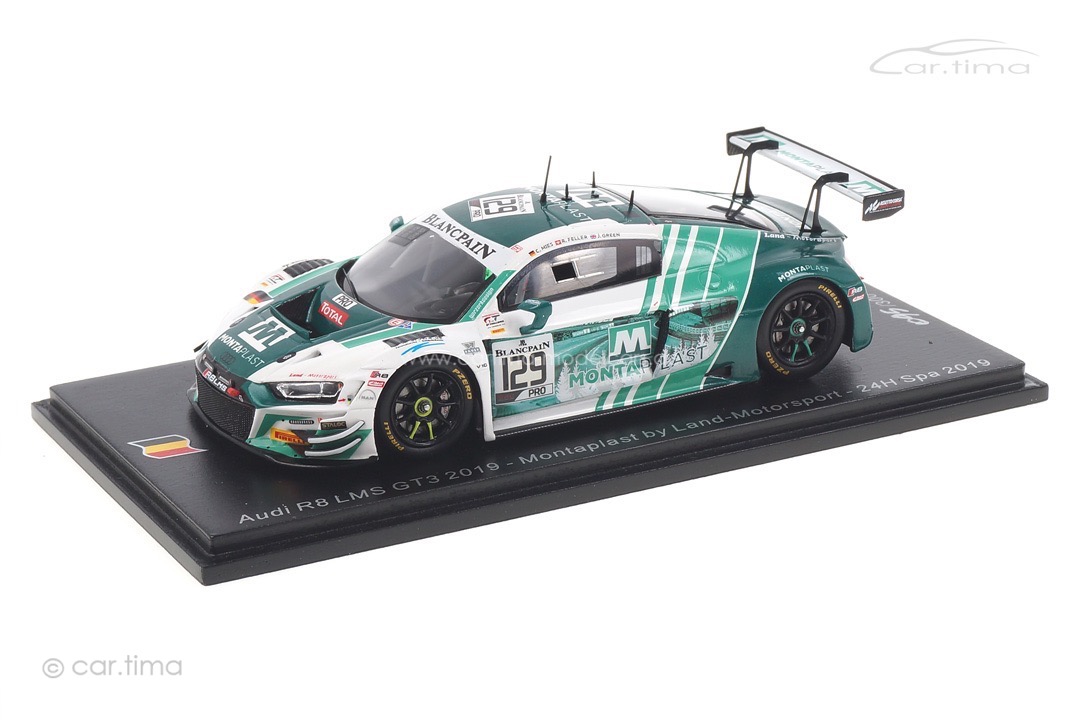 Audi R8 LMS GT3 24h Spa 2019 Feller/Green/Mies Spark 1:43 SB260 Audi R8 LMS GT3 24h Spa 2019 Feller/Green/Mies Spark 1:43 SB260
