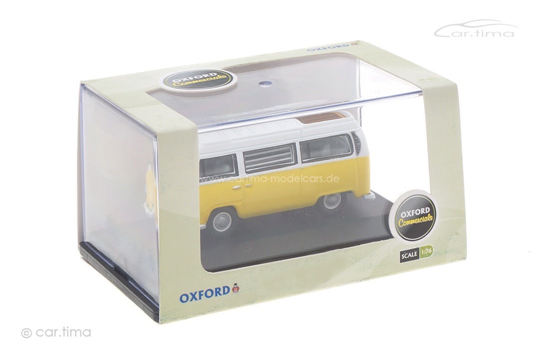 Volkswagen Bus T2a Westfalia Camper Saturn Yellow/White Oxford 1:76 76VW016