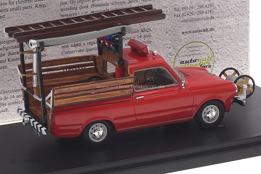DAF 44 Brandweer 1971 rot autocult 1:43 12015 DAF 44 Brandweer 1971 rot autocult 1:43 12015