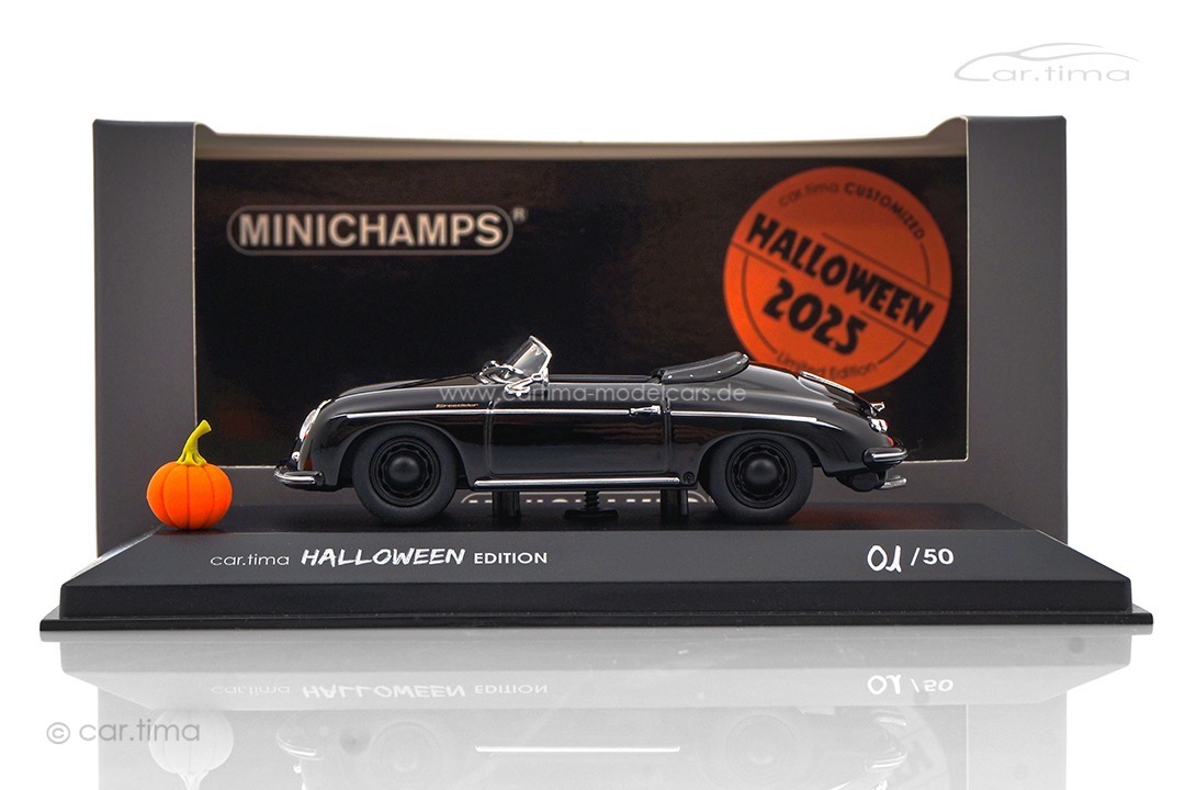 Porsche 356 Speedster Halloween Edition Minichamps car.tima CUSTOMIZED 1:43 CAC04325006 Porsche 356 Speedster Halloween Edition Minichamps car.tima CUSTOMIZED 1:43 CAC04325006