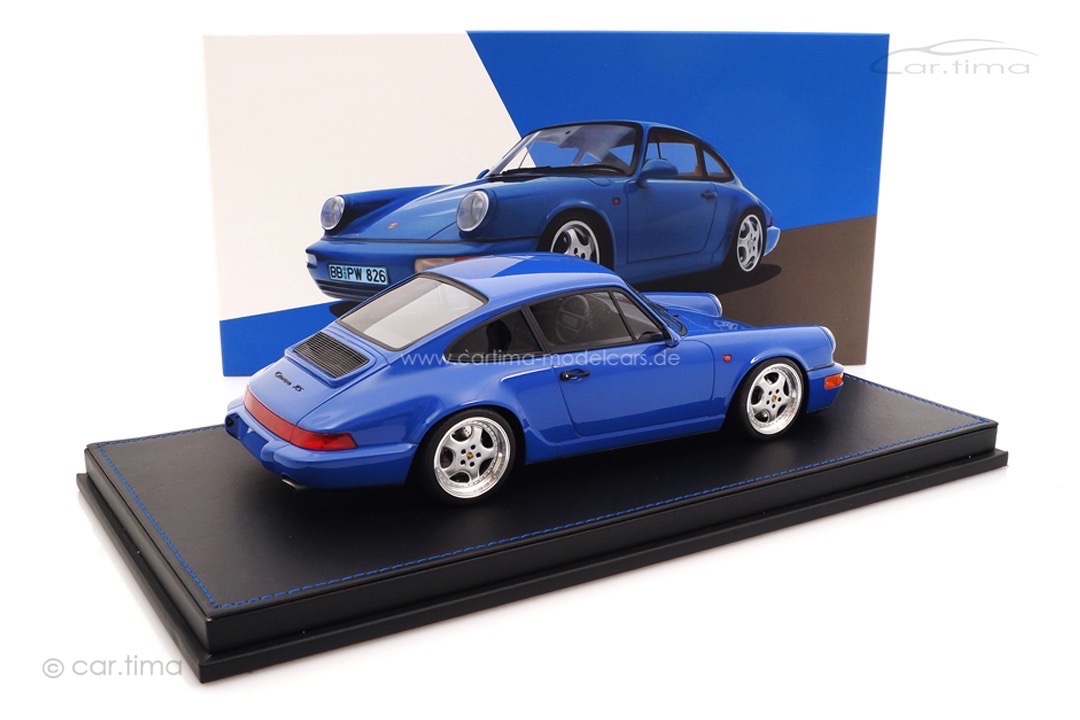 Porsche 911 (964) Carrera RS Maritimblau Speedline Alufelgen car.tima CUSTOMIZED 1:18