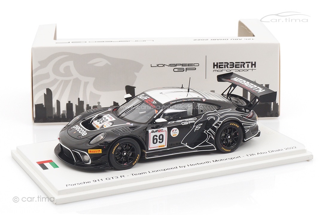 Porsche 911 GT3 R 12h Dubai 2022 Bohn/Kolb/Renauer Spark 1:43 FF022