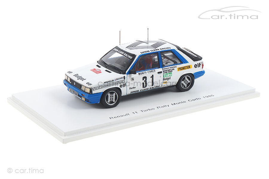 Renault 11 Turbo Rallye Monte Carlo 1985 Oreille/Oreille Spark 1:43 S5566 Renault 11 Turbo Rallye Monte Carlo 1985 Oreille/Oreille Spark 1:43 S5566