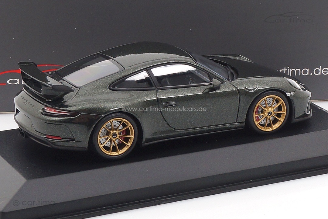 Porsche 911 (991 II) GT3 Oakgrün/Rad gold Minichamps car.tima CUSTOMIZED 1:43