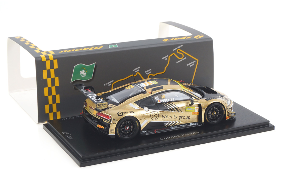 Audi R8 LMS Macau 2019 Charles Weerts Spark 1:43 SA220 Audi R8 LMS Macau 2019 Charles Weerts Spark 1:43 SA220