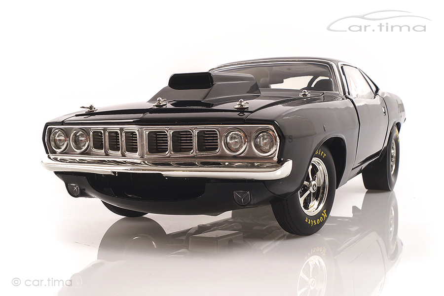 Plymouth Cuda Drag Car schwarz ACME 1:18 A1806110 Plymouth Cuda Drag Car schwarz ACME 1:18 A1806110