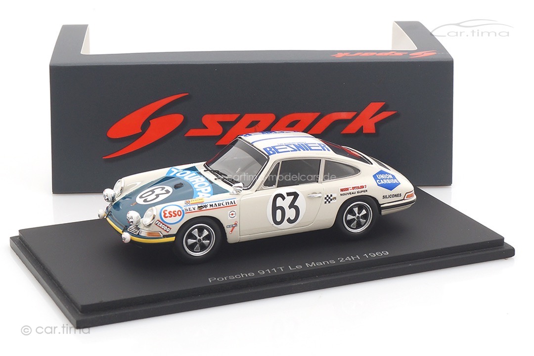 Porsche 911 T 24h Le Mans 1969  Mazzio/Mauroy Spark 1:43 S9750