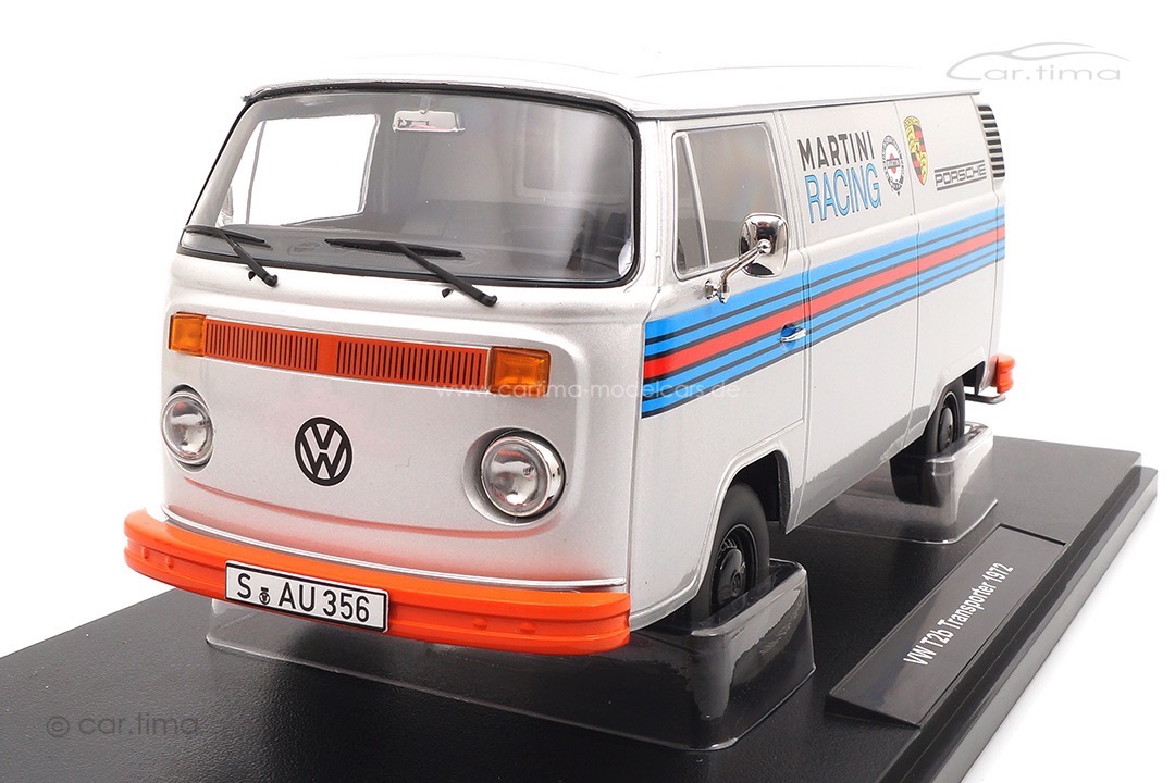 VW T2b Porsche Renndienst Martini Racing silber KK Scale 1:18 KKDC181416