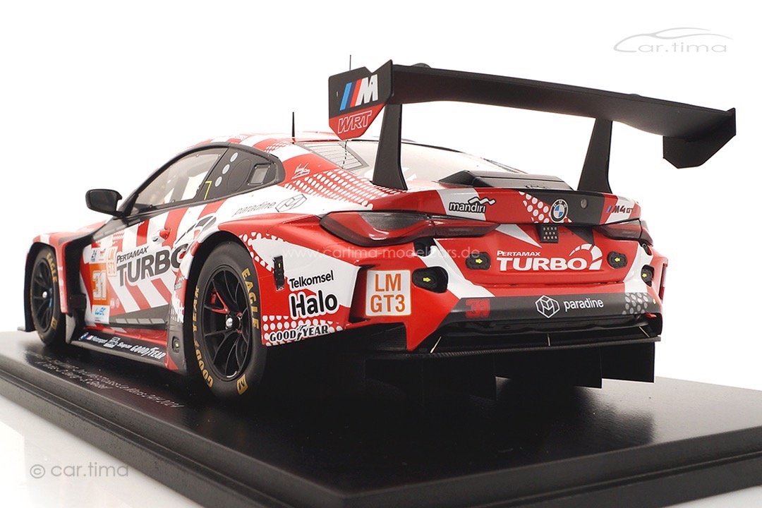 BMW M4 GT3 24h Le Mans 2024 Farfus/Leung/Gelael Spark 1:18 18S656