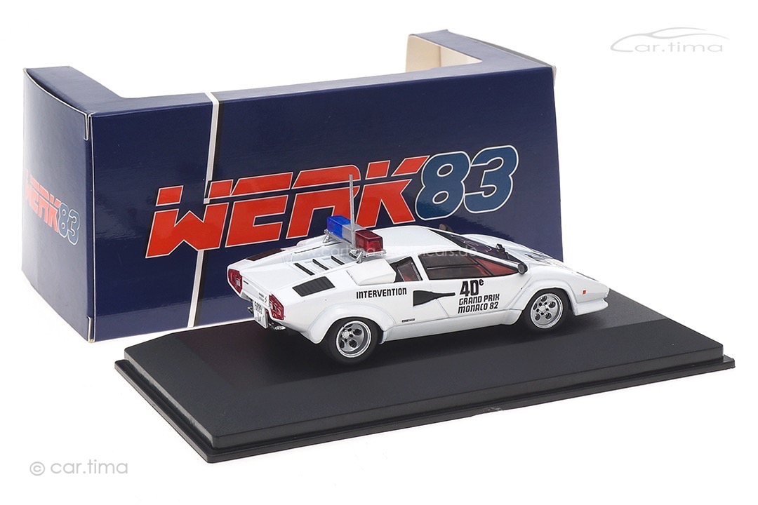 Lamborghini Countach Safety Car Monaco GP 1982 Werk83 1:43 W83430001 Lamborghini Countach Safety Car Monaco GP 1982 Werk83 1:43 W83430001