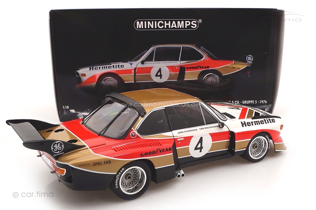 BMW 3.5 CSL Gr. 5 Winner 6h Silverstone 1976 Fitzpatrick/Walkinshaw Minichamps 1:18 180762004