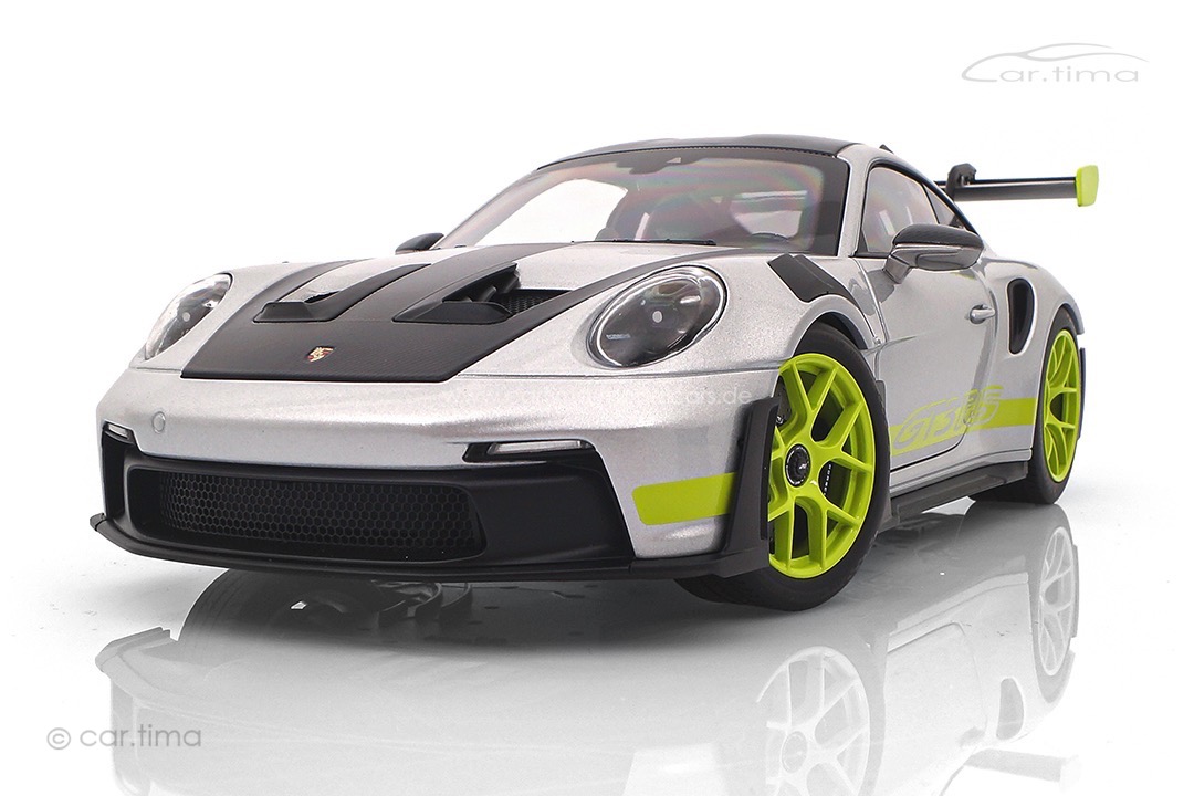 Porsche 911 (992) GT3 RS GT-silber/Acidgrün Norev 1:18 WAP0212100TGT3 Porsche 911 (992) GT3 RS GT-silber/Acidgrün Norev 1:18 WAP0212100TGT3