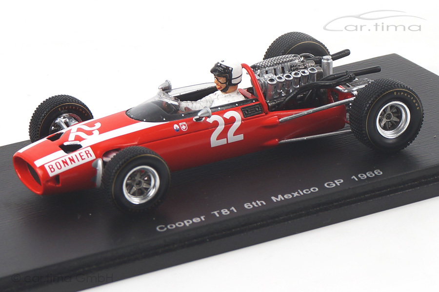 Cooper T81 GP Mexiko 1966 Jo Bonnier Spark 1:43 S3523
