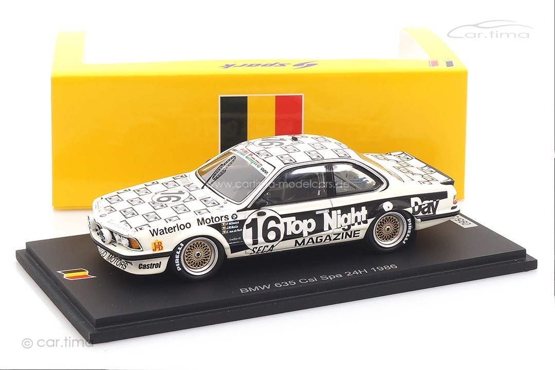 BMW 635 CSI 24h Spa 1986 Martin/Van de Poele/Witmeur Spark 1:43 SB666