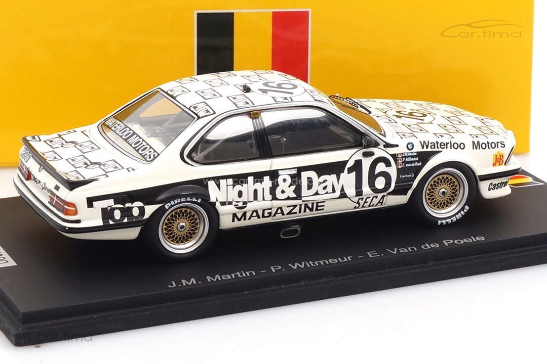 BMW 635 CSI 24h Spa 1986 Martin/Van de Poele/Witmeur Spark 1:43 SB666