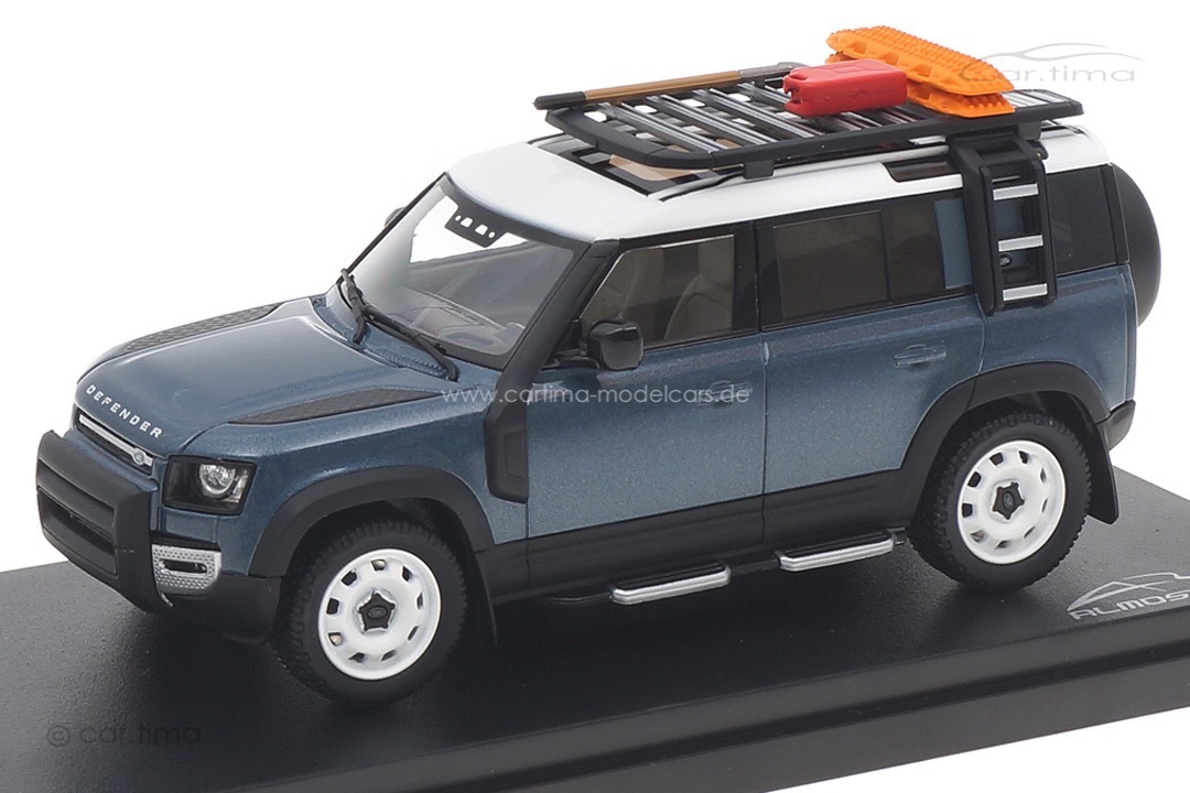 Land Rover Defender 110 2020 Tasman Blue Almost Real 1:43 410802 Land Rover Defender 110 2020 Tasman Blue Almost Real 1:43 410802