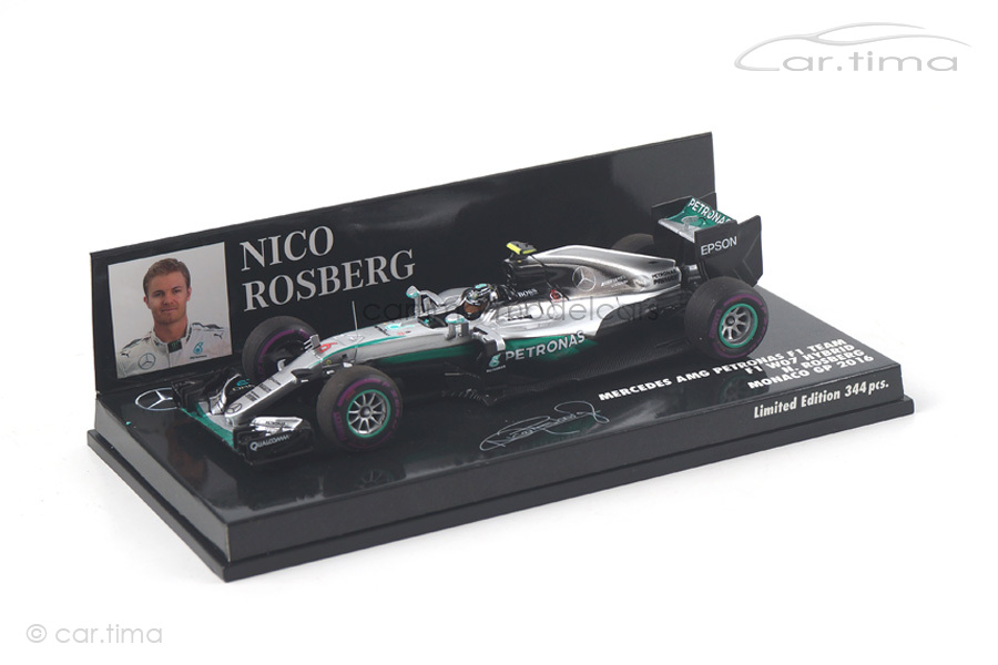 Mercedes AMG Petronas F1 W07 Monaco GP 2016 Rosberg Minichamps 1:43 417160306