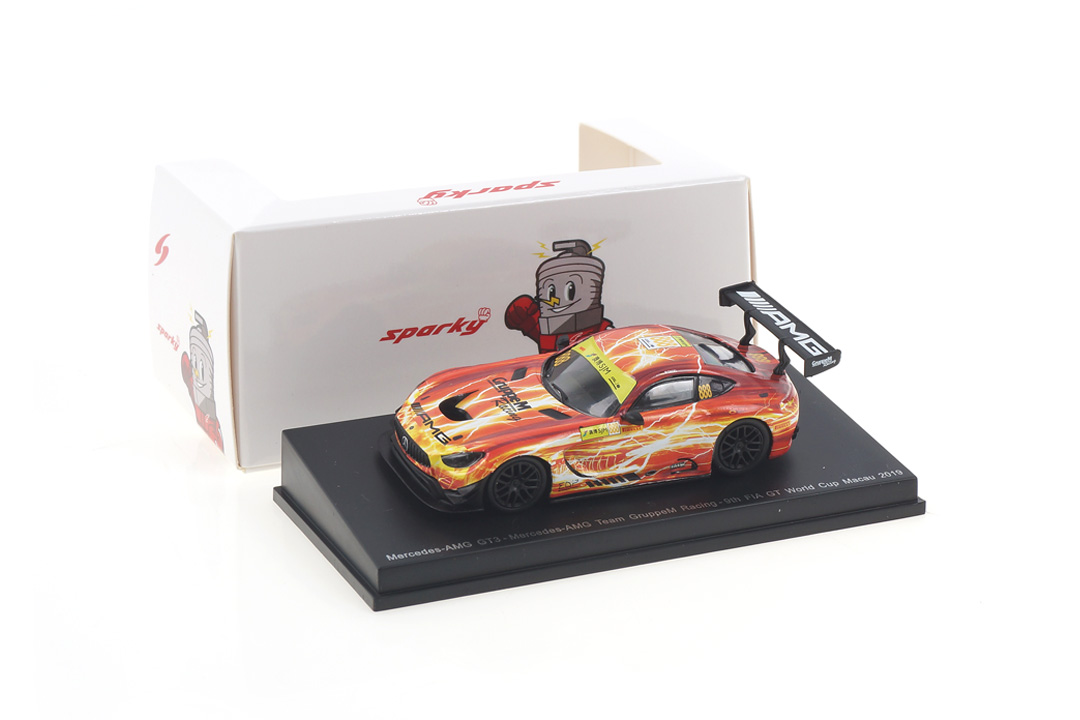 Mercedes-AMG GT3 Macau 2019 Maro Engel Spark 1:64 Y169 Mercedes-AMG GT3 Macau 2019 Maro Engel Spark 1:64 Y169