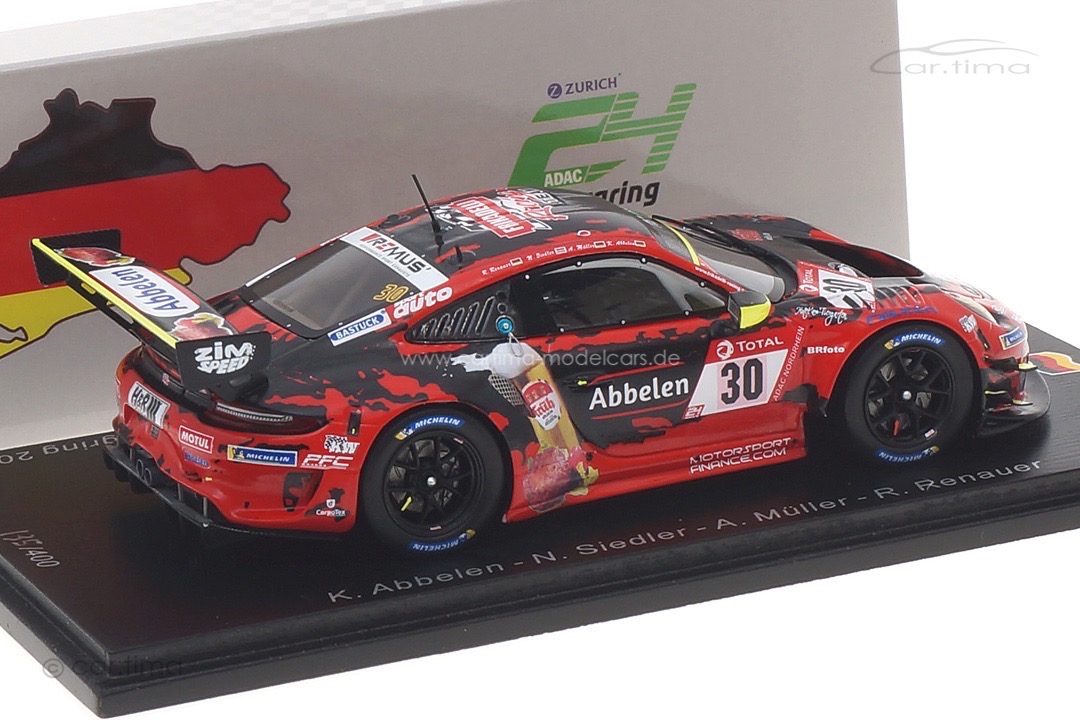 Porsche 911 GT3 R 24h Nürburgring 2020 Abbelen/Müller/Renauer/Siedler Spark 1:43 SG703 Porsche 911 GT3 R 24h Nürburgring 2020 Abbelen/Müller/Renauer/Siedler Spark 1:43 SG703