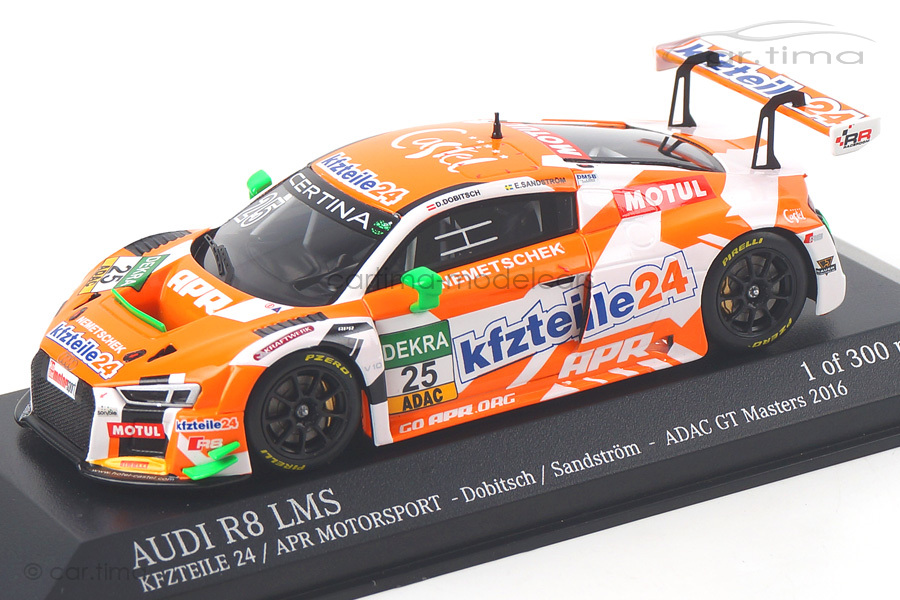 Audi R8 LMS GT Masters 2016 Dobitsch/Sandström Minichamps 1:43 437161125 Audi R8 LMS GT Masters 2016 Dobitsch/Sandström Minichamps 1:43 437161125