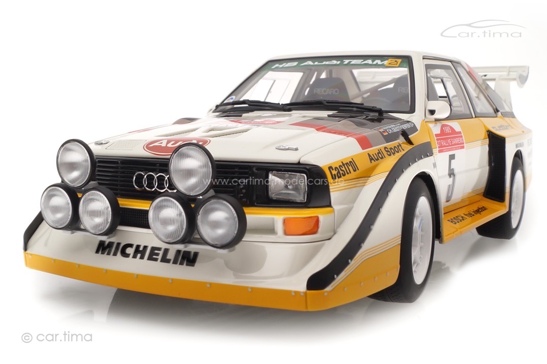Audi Sport quattro S1 Winner Rallye San Remo 1985 Originalsignatur Walter Röhrl AUTOart 1:18 Audi Sport quattro S1 Winner Rallye San Remo 1985 Originalsignatur Walter Röhrl AUTOart 1:18