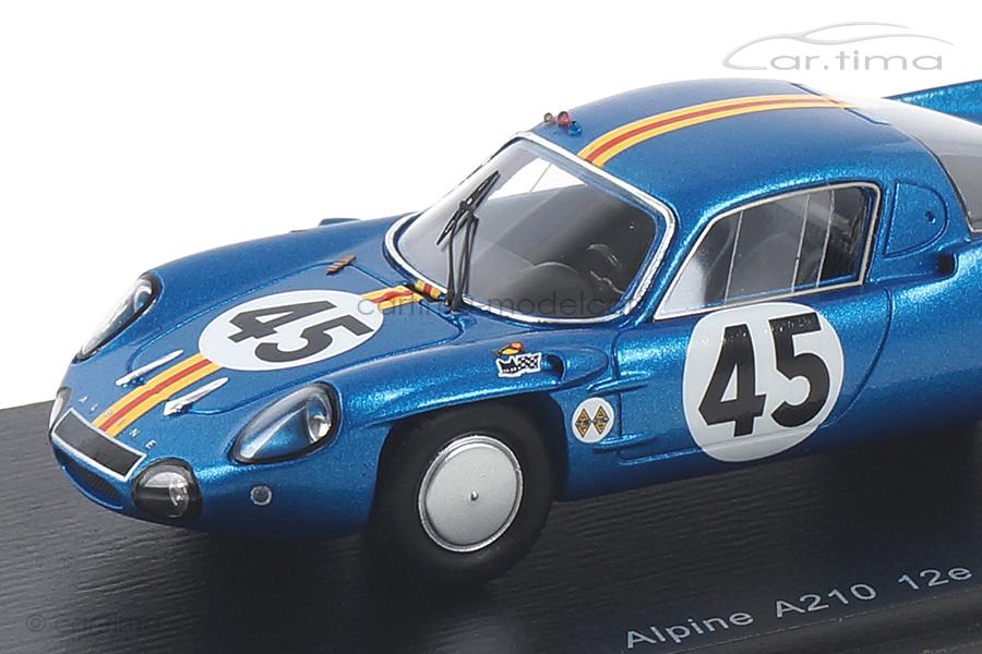 Alpine A210 24h Le Mans 1966 Bouharde/Verrier Spark 1:43 S5492 Alpine A210 24h Le Mans 1966 Bouharde/Verrier Spark 1:43 S5492