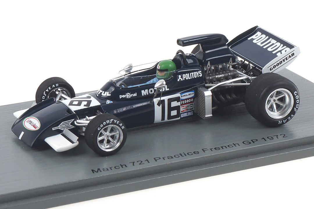 March 721 French GP 1972 Henri Pescarolo Spark 1:43 S7264 March 721 French GP 1972 Henri Pescarolo Spark 1:43 S7264