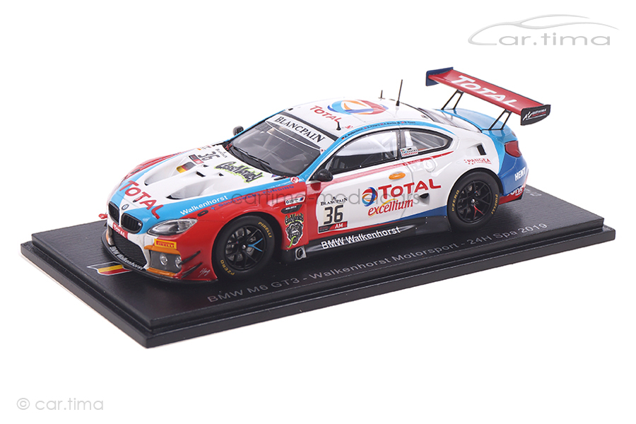 BMW M6 GT3 24h Spa 2019 Buchardt/Pittard/Walkenhorst Spark 1:43 SB280 BMW M6 GT3 24h Spa 2019 Buchardt/Pittard/Walkenhorst Spark 1:43 SB280