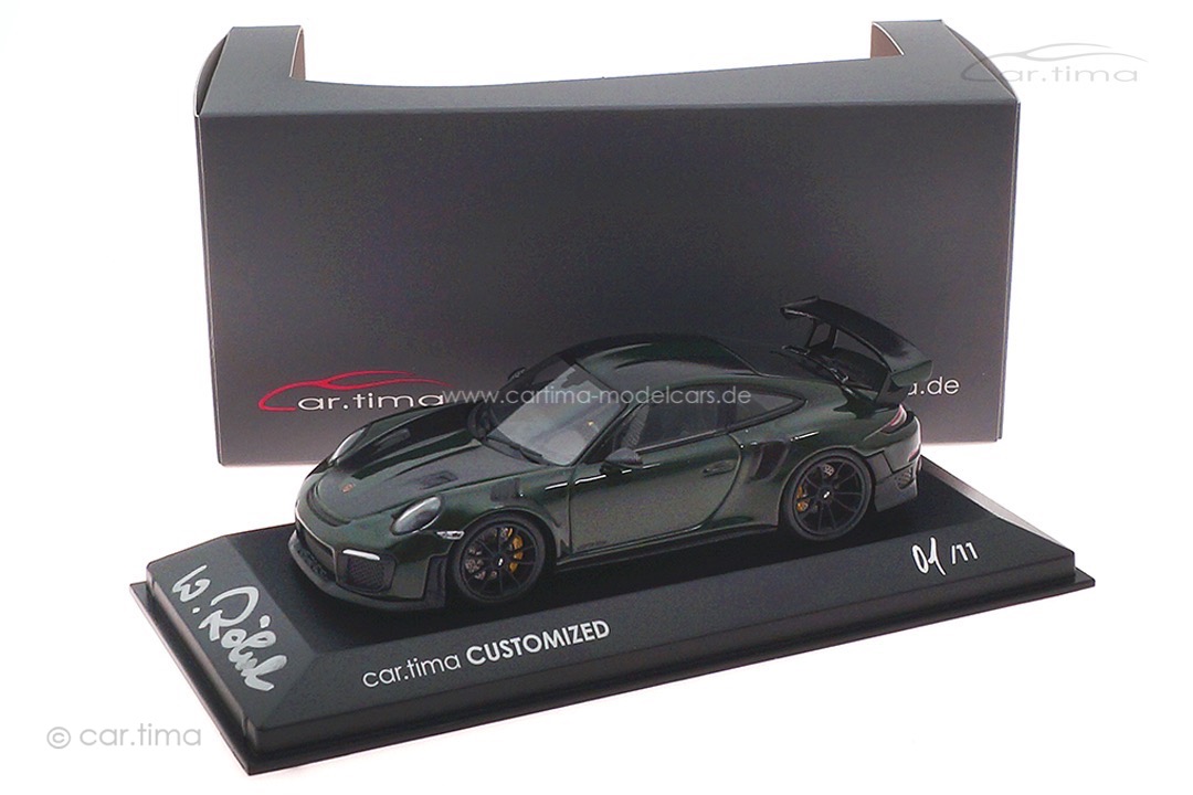 Porsche 911 (991 II) GT2 RS Originalsignatur Walter Röhrl Minichamps cartima CUSTOMIZED 1:43