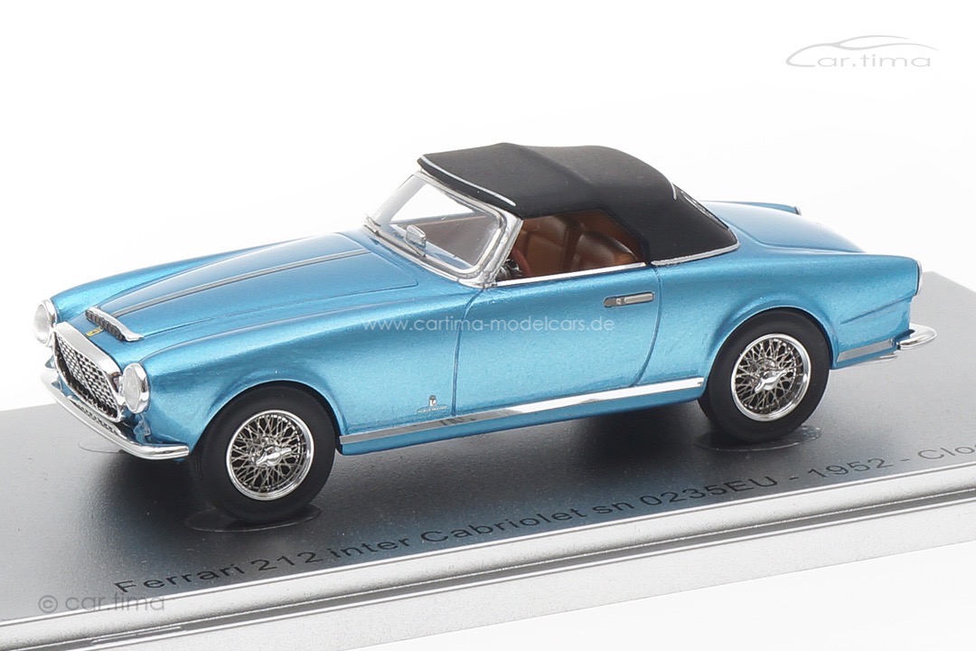 Ferrari 212 inter Cabriolet sn 0235EU Closed 1952 blau met. Kess 1:43 KE43056262 Ferrari 212 inter Cabriolet sn 0235EU Closed 1952 blau met. Kess 1:43 KE43056262