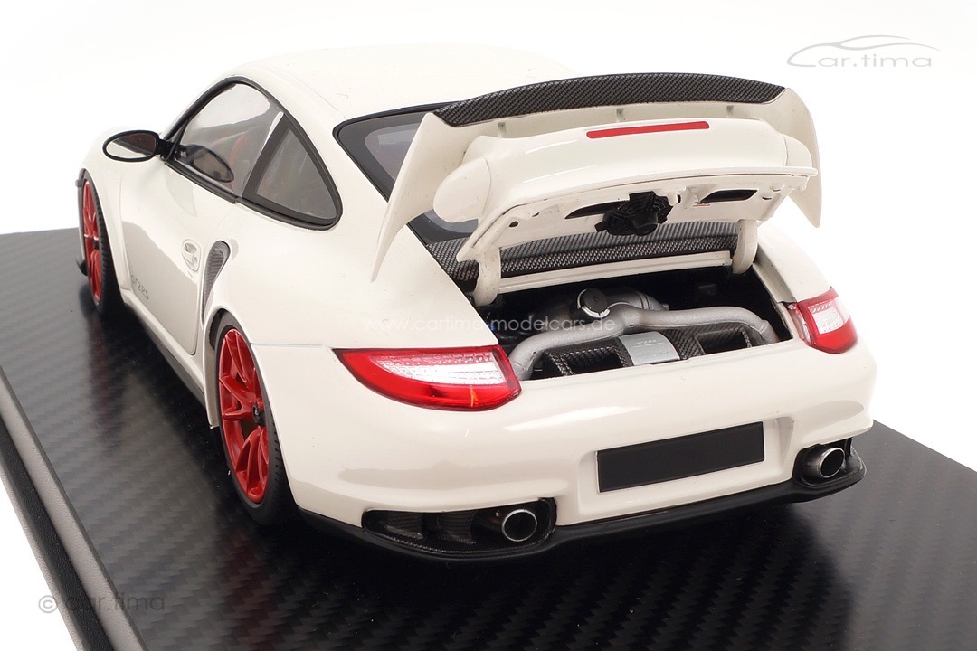 Porsche 911 (997 II) GT2 RS 2011 weiß/rote Felgen Minichamps 1:18 100069400R