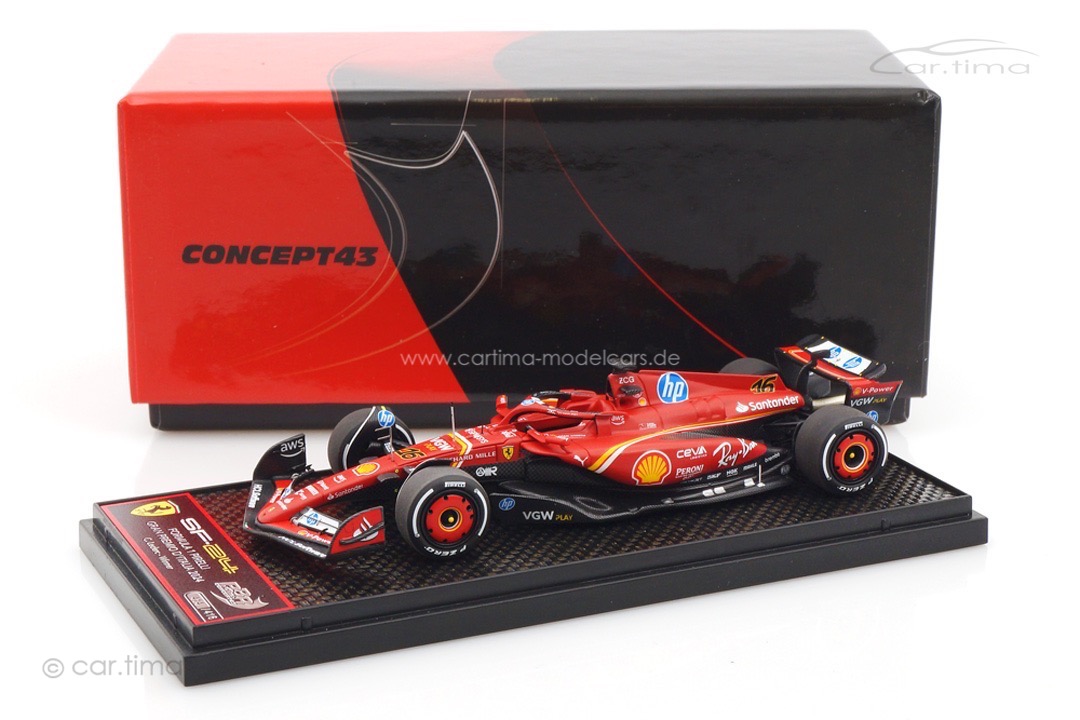 Ferrari SF24 Winner GP Italien Monza 2024 Charles Leclerc BBR 1:43 BBRC307A