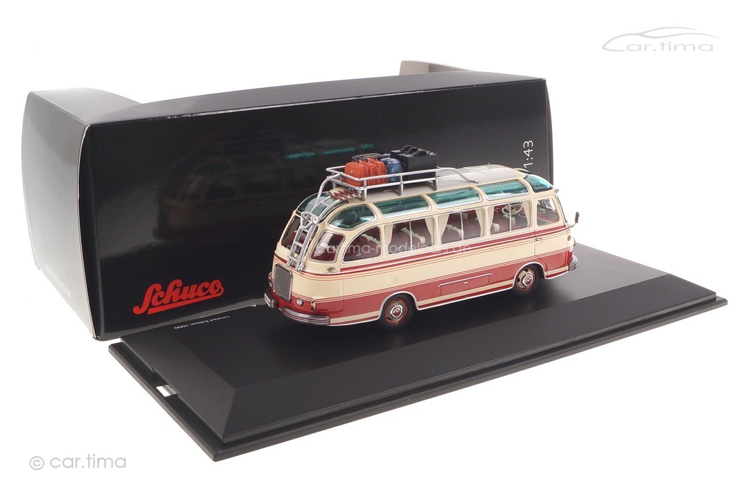 Setra S6 Bus mit Reisegepäck Schuco 1:43 450292500 Setra S6 Bus mit Reisegepäck Schuco 1:43 450292500