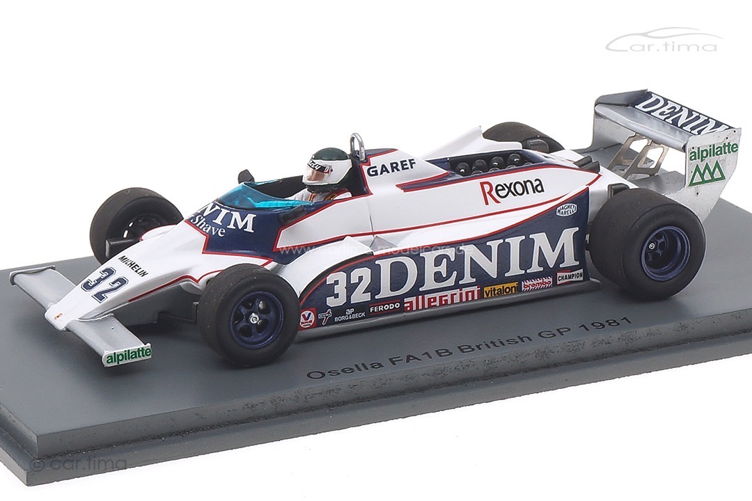 Osella FA1B GP Großbritannien 1981 Jean-Pierre Jarier Spark 1:43 S7250 Osella FA1B GP Großbritannien 1981 Jean-Pierre Jarier Spark 1:43 S7250