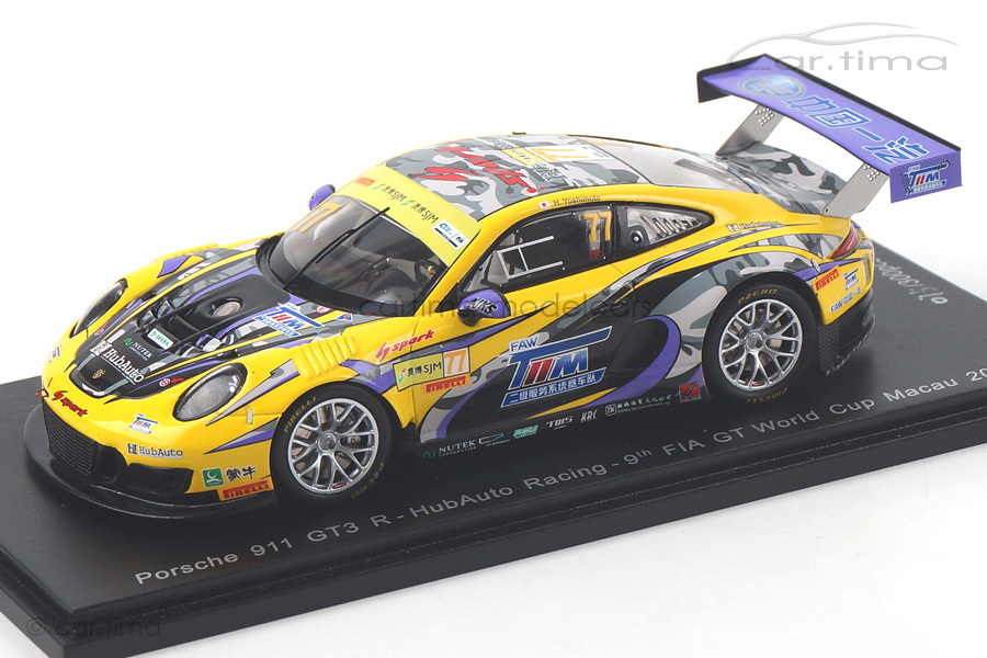 Porsche 911 GT3 R Macau 2017 Hiroki Yoshimoto Spark 1:43 SA142
