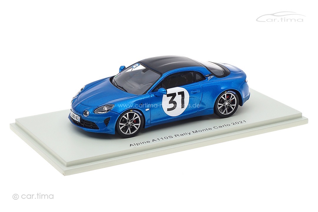 Alpine A110S Rallye Monte Carlo 2021 Esteban Ocon Spark 1:43 S6576 Alpine A110S Rallye Monte Carlo 2021 Esteban Ocon Spark 1:43 S6576