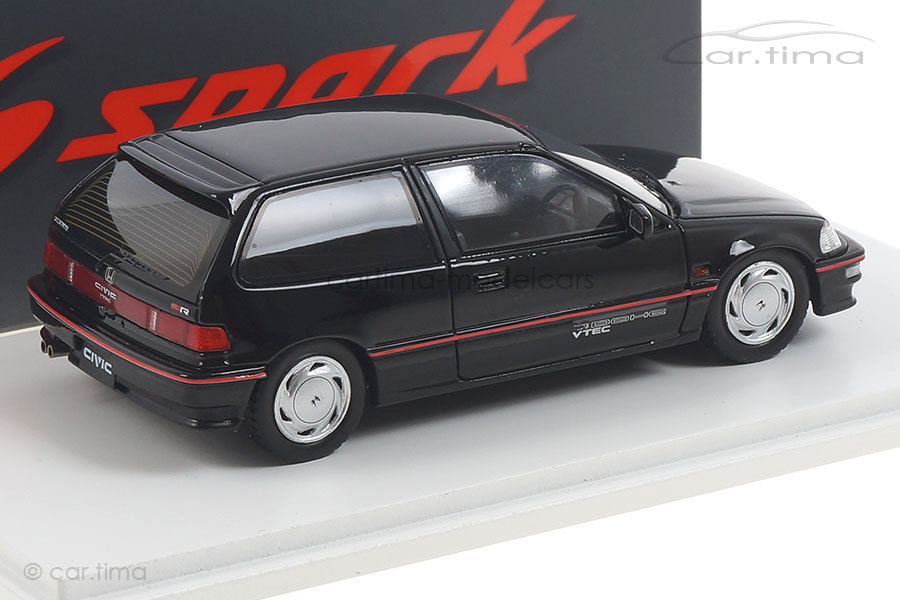 Honda Civic EF9 SiR schwarz Spark 1:43 S5452 Honda Civic EF9 SiR schwarz Spark 1:43 S5452