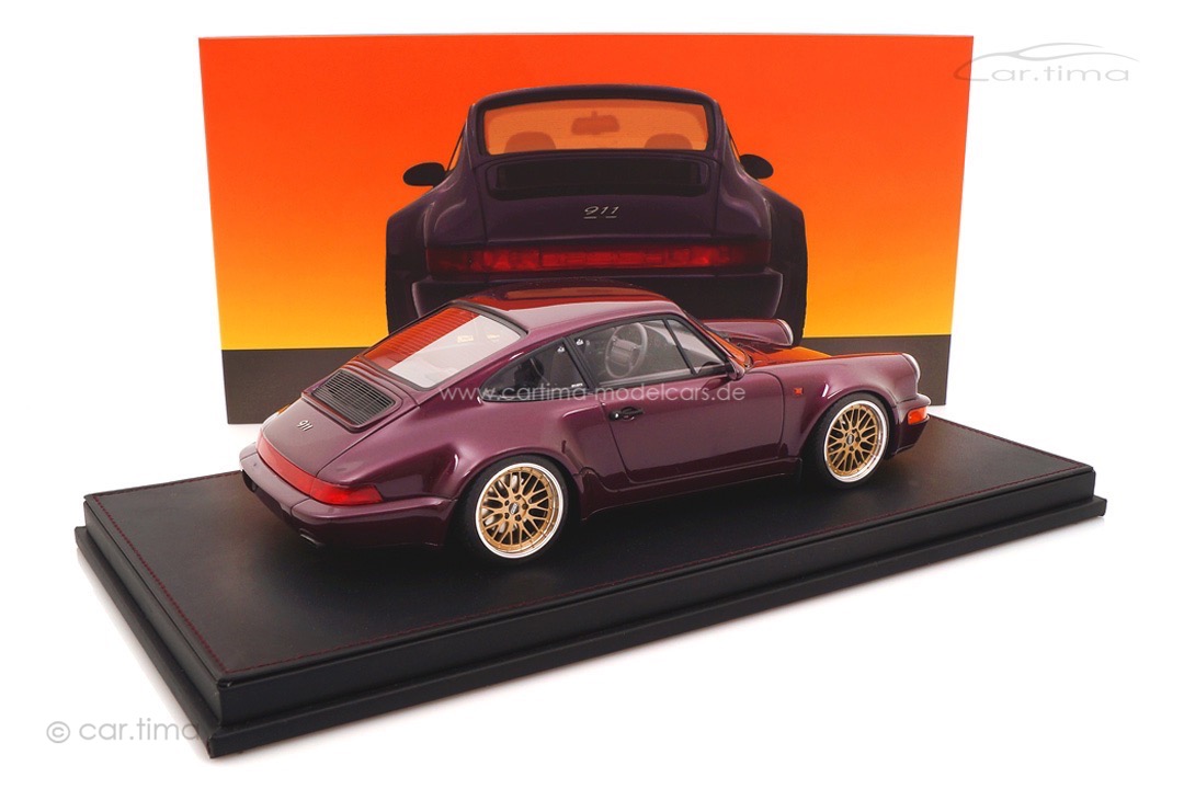 Porsche 911 (964) Carrera 4 WTL Amethyst met. BBS Le Mans Alufelgen car.tima CUSTOMIZED 1:18 Porsche 911 (964) Carrera 4 WTL Amethyst met. BBS Le Mans Alufelgen car.tima CUSTOMIZED 1:18
