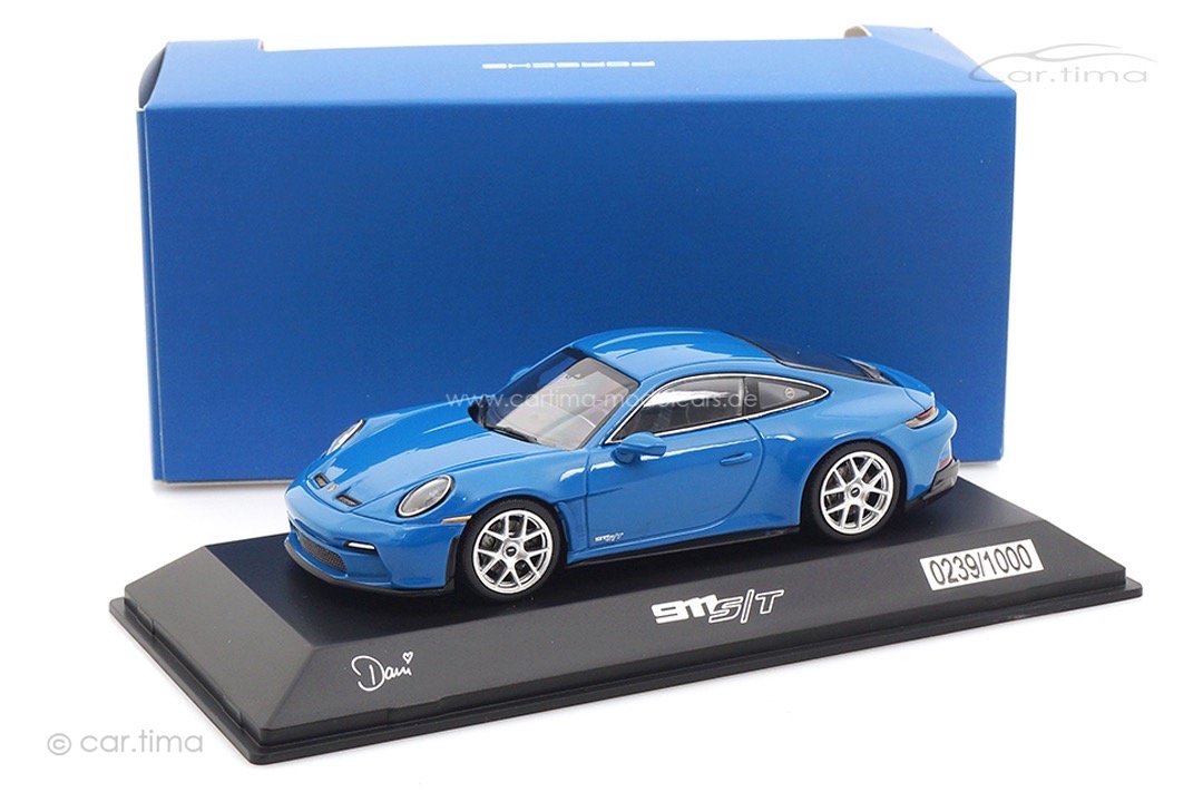 Porsche 911 (992) S/T Sonderwunsch Dani Blue Spark 1:43 WAP0204210T0ST