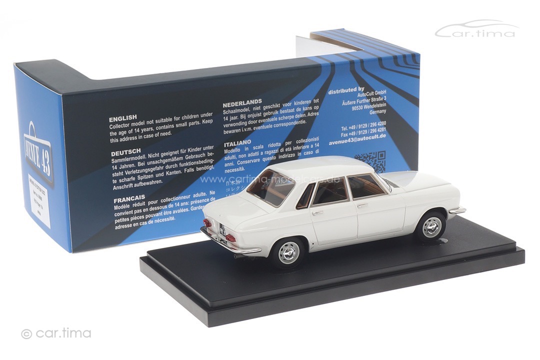 Renault 16 Projet 114 1961 weiß Avenue43 1:43 60088 Renault 16 Projet 114 1961 weiß Avenue43 1:43 60088