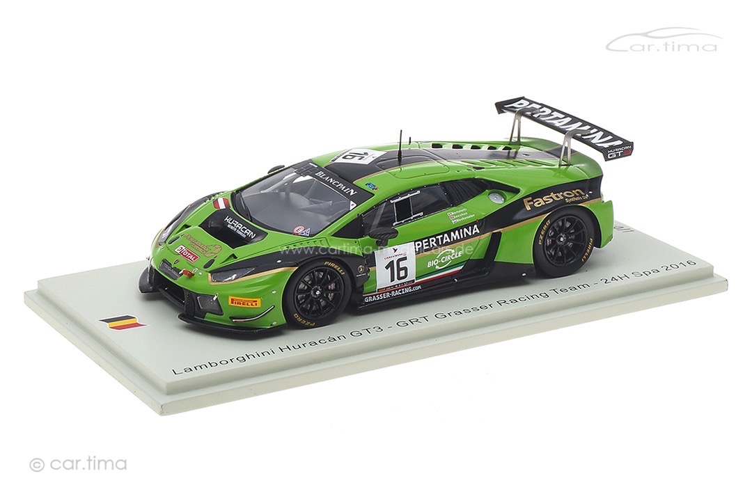 Lamborghini Huracán GT3 24h Spa 2016 Bleekemolen/Bortolotti/Ineichen Spark 1:43 SB285