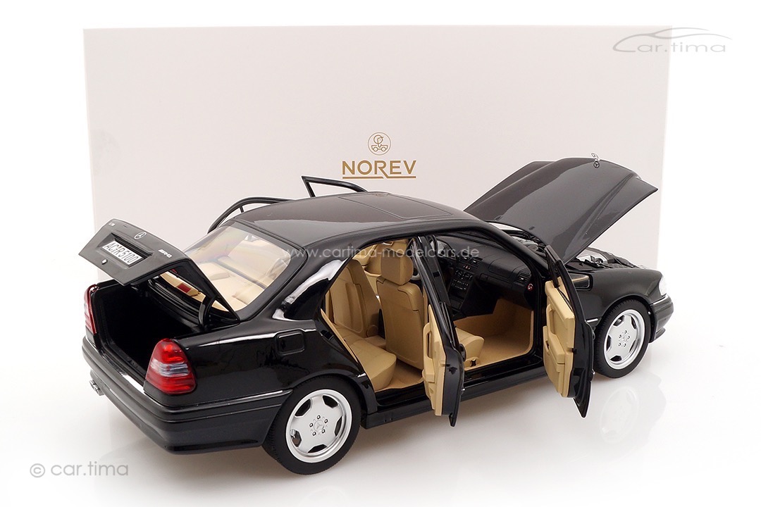 Mercedes-Benz C63 AMG W202 Limousine schwarz met. Norev 1:18 183381