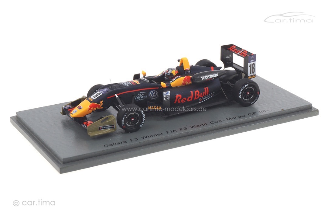 Dallara F3 Winner Macau GP 2017 Daniel Ticktum Spark 1:43 43MF17