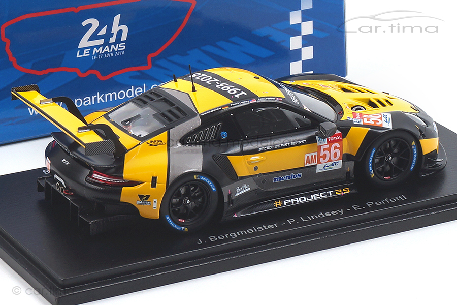 Porsche 911 RSR 24h Le Mans 2018 Bergmeister/Lindsey/Perfetti Spark 1:43 S7038 Porsche 911 RSR 24h Le Mans 2018 Bergmeister/Lindsey/Perfetti Spark 1:43 S7038