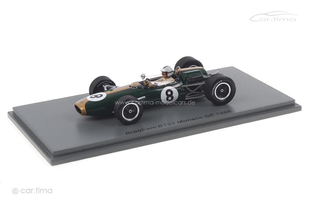 Brabham BT22 GP Monaco 1966 Denny Hulme Spark 1:43 S7091 Brabham BT22 GP Monaco 1966 Denny Hulme Spark 1:43 S7091